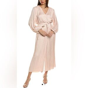 Elegant Pleated Jumpsuit in Light Pink